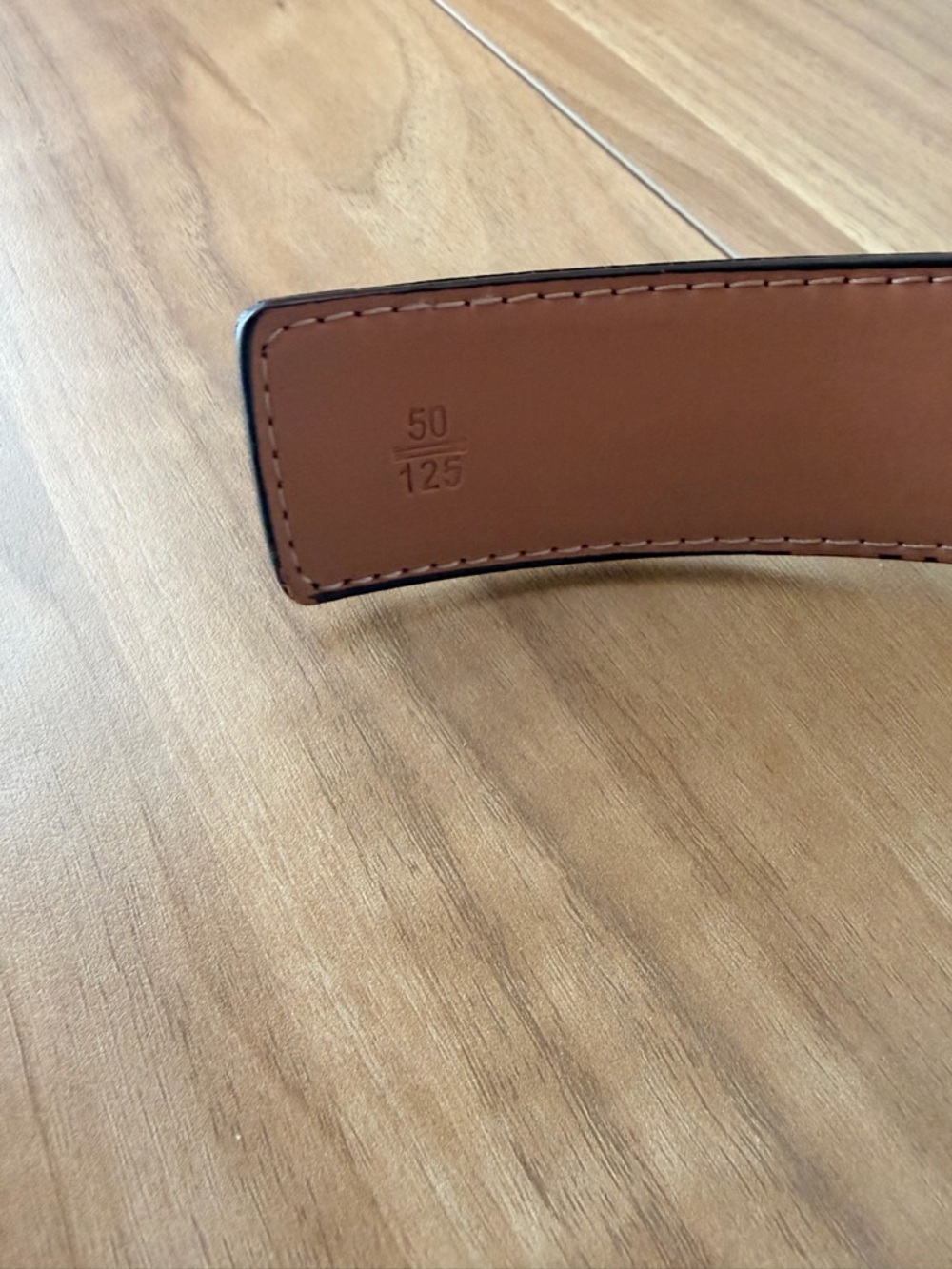 Louis Vuitton Brown Damier Canvas Belt with Gold LV Buckle - Picture 4 of 5